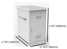 Load image into Gallery viewer, Lithi-Volt Self-Contained BESS 57.6KWH 12KW LiFePO4 Solar Battery System for Outside Installation
